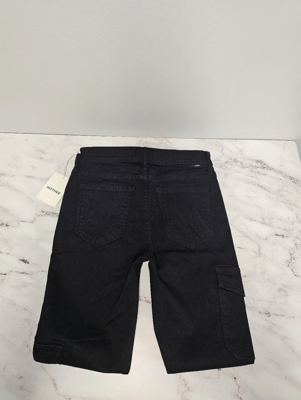 MOTHER The Charmer Cargo‎ High Rise Skinny Not Guilty Black Jeans 26 NWT